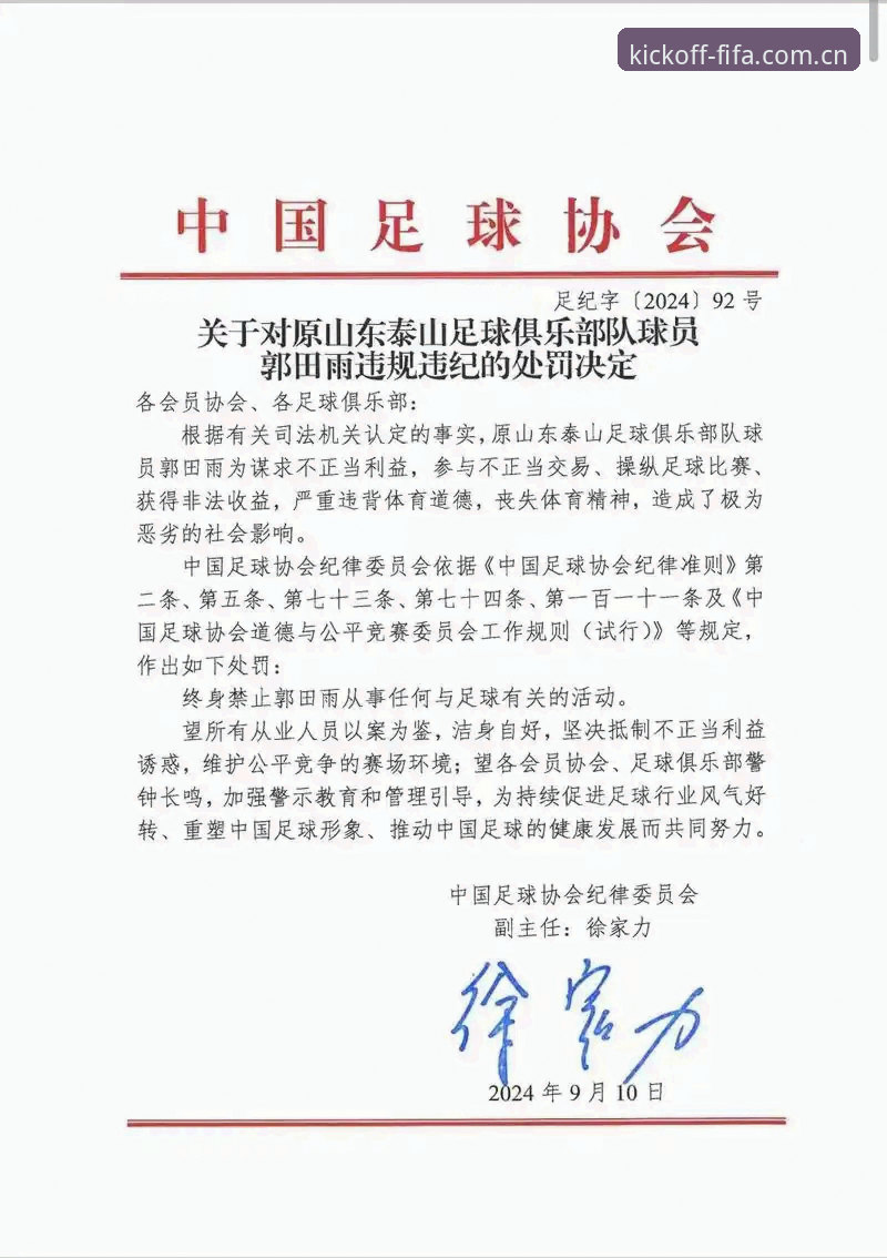 中国足协第三批禁足名单公布：解读17人终身禁赛的5大关键维度
