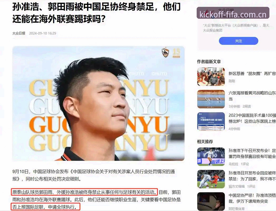 中国足协第三批禁足名单公布：解读17人终身禁赛的5大关键维度